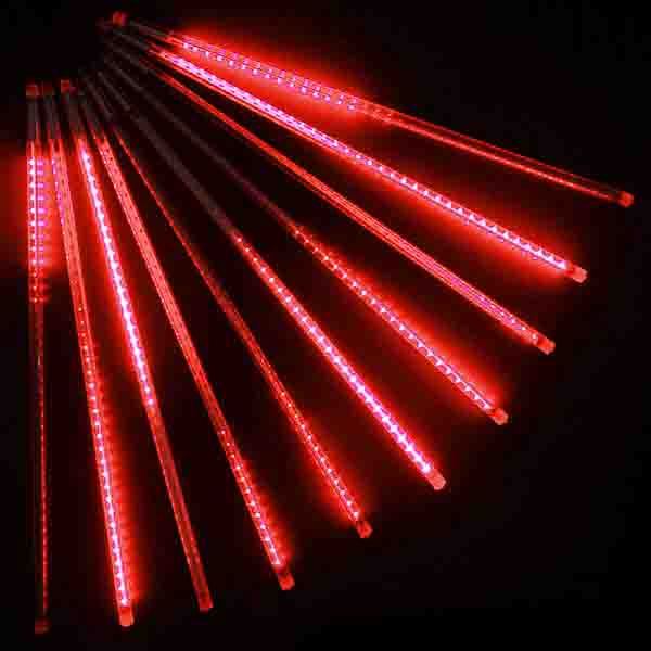 Тающая Led сосулька 0.8 красная 