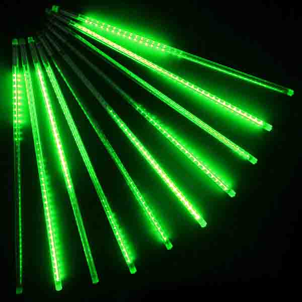 Тающая Led сосулька 0.8 зеленая